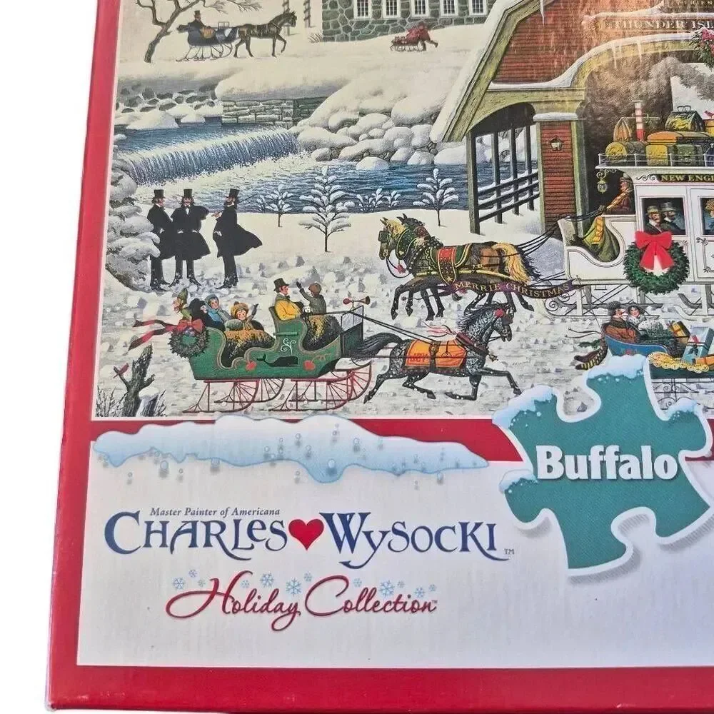 Buffalo Games Charles Wysocki Holiday Collection 'Twas the Twilight Before Chris